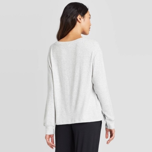 stars above -Women's Perfectly Cozy Lounge Sweatshirt 
Light Gray Size L - Picture 2 of 7